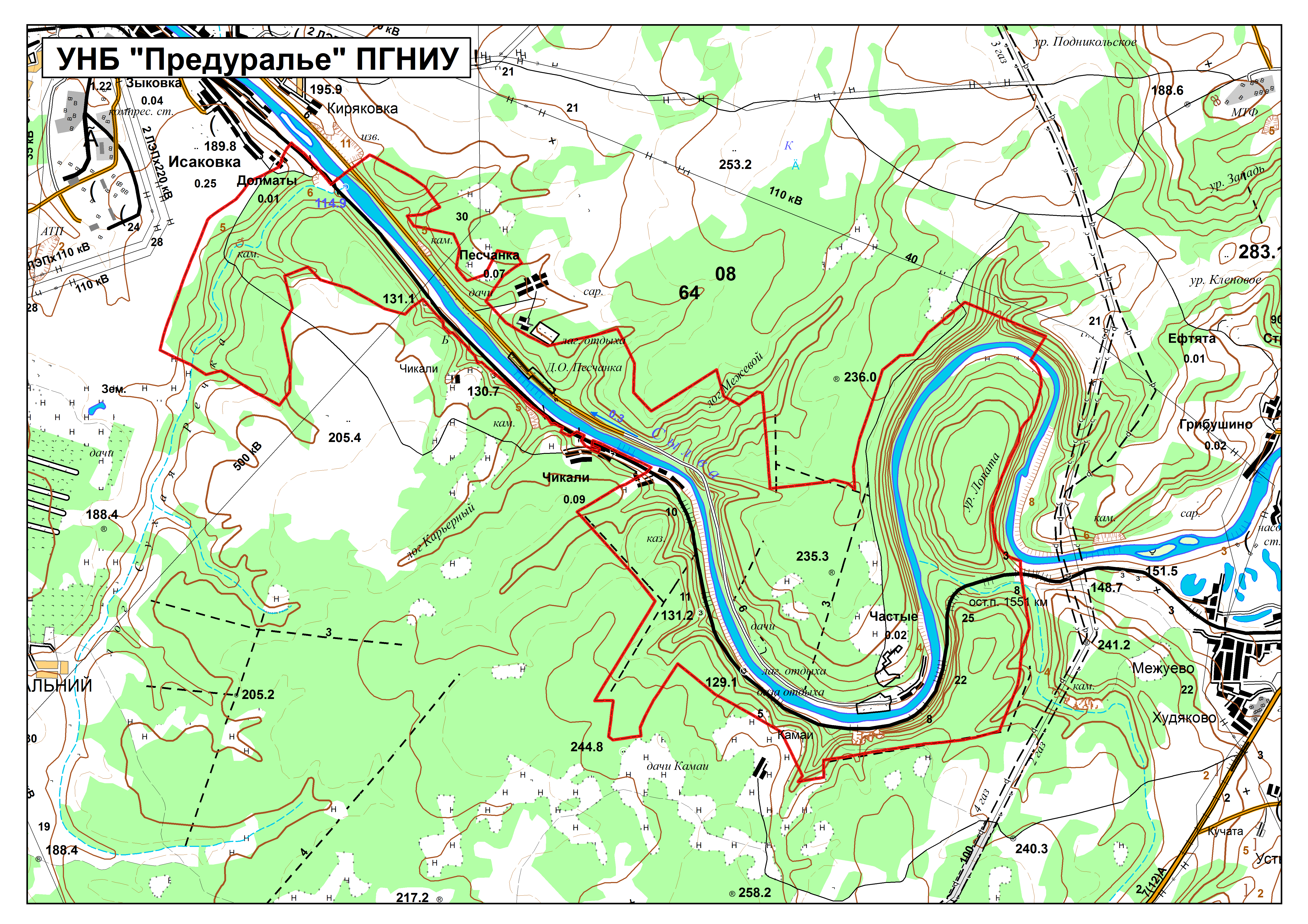 Карта сылвы пермский край