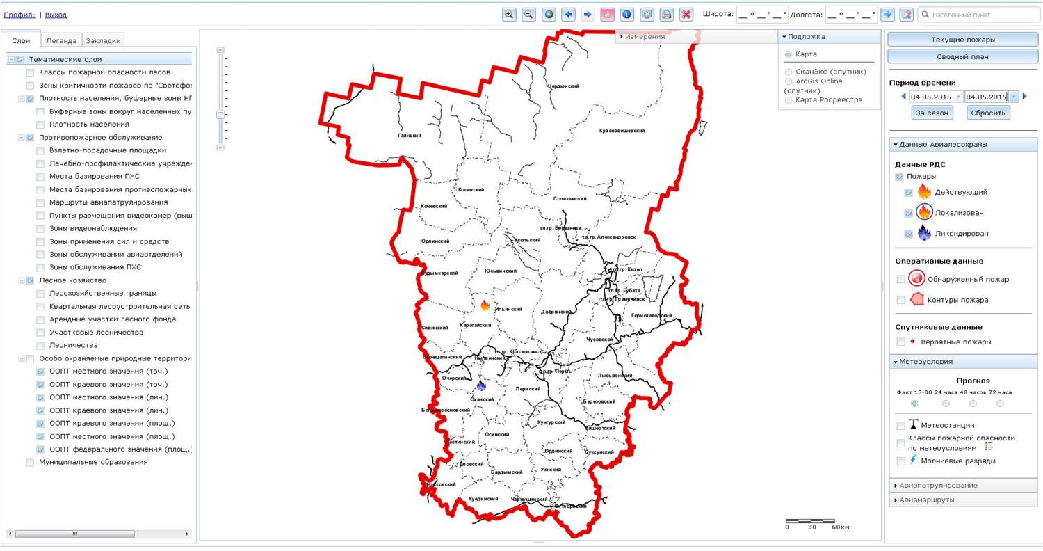 Оопт пермского края карта